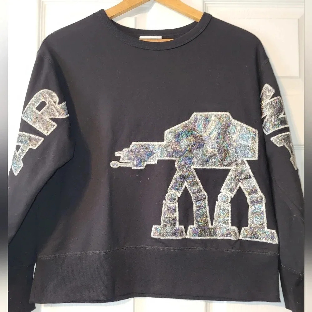 Disney Parks Star Wars Black Holographic AT AT Walker Women's Size XS